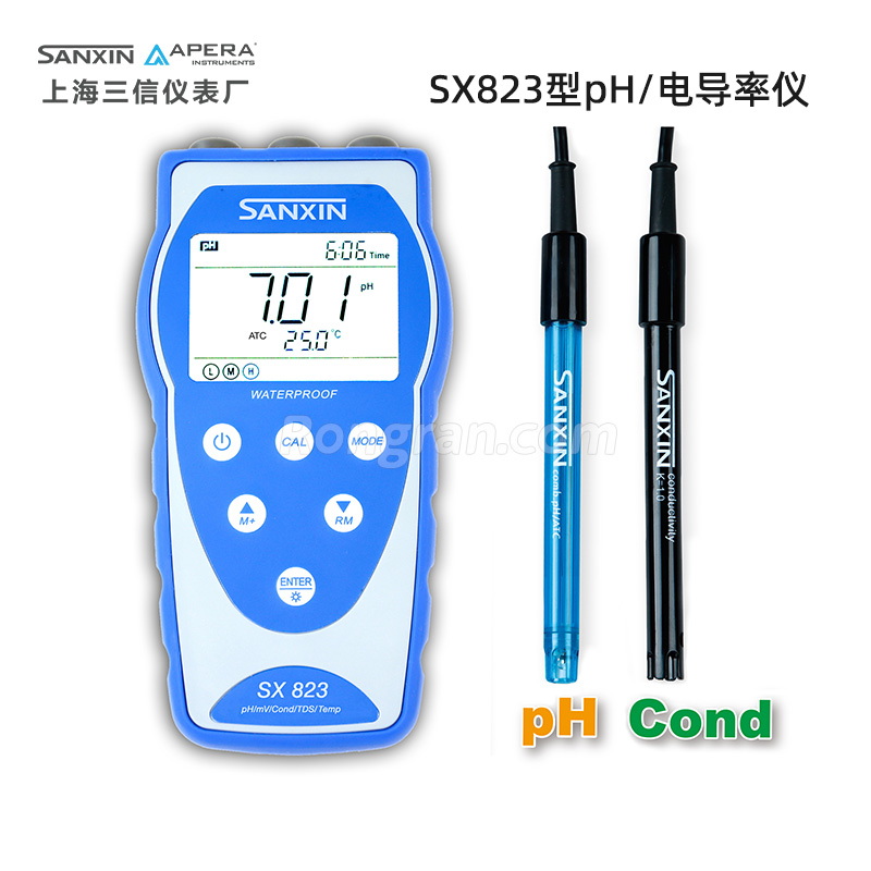 上海三信SX823便攜式pH/電導(dǎo)率儀